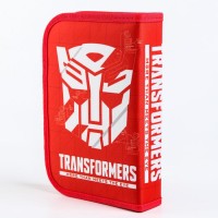 Пенал каркасный, 1 секция, 14×21×4 см, откидной карман, тканевый, «Трансформеры»