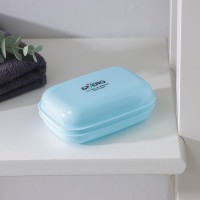 Мыльница пластиковая, 11×7,5×4 см, цвет МИКС