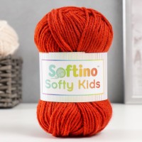 Пряжа 100% акрил "Softy Kids" 90м ±5м 50 гр цвет 36 красное дерево