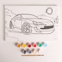 Картина по номерам для детей «Ралли в пустыне», 20 х 30 см