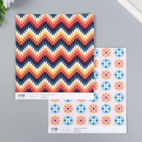 Бумага для скрапбукинга двусторонняя "Иллюзия" плотность 180 гр 30,5х32 см