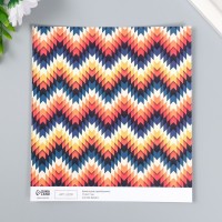 Бумага для скрапбукинга двусторонняя "Иллюзия" плотность 180 гр 30,5х32 см