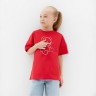 Футболка детская MINAKU "Gummy bear", цвет красный, рост 98 см