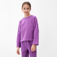 Свитшот детский MINAKU, лавандовый, рост 146 см