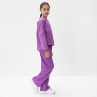 Свитшот детский MINAKU, лавандовый, рост 146 см