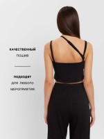 Топ женский на бретелях MIST, р. 44-46, черный