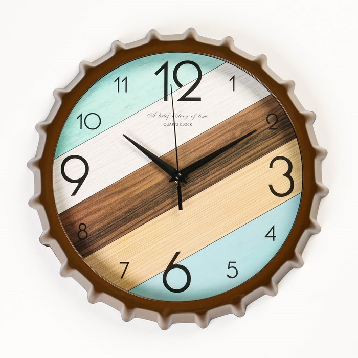 Часы настенные, серия: Интерьер, дискретный ход, d=33.5 см, АА