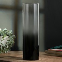 Ваза для цветов стекло «Затемнение», прямая, 27 см, 1.1 л.