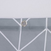 Штора для ванной SAVANNA, 180×180 см, серая