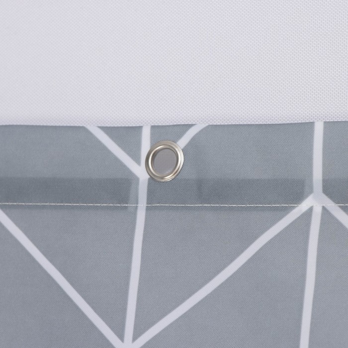 Штора для ванной SAVANNA, 180×180 см, серая