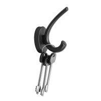 Крючок мебельный CAPPIO USUAL, двухрожковый, цвет черный