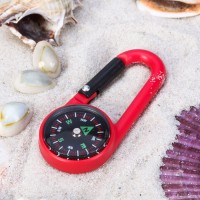 Компас с карабином, 2603, d=3 см, цвета МИКС