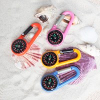 Компас с карабином, 2603, d=3 см, цвета МИКС