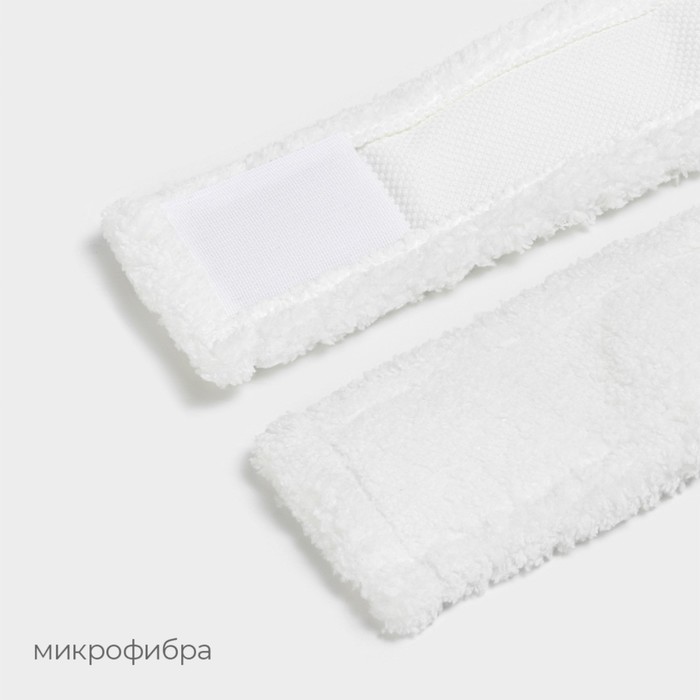 Сменные насадки для окномойки Raccoon, 2 шт., 25×6 см, белая
