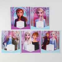 Тетрадь 12 листов, линейка, Холодное сердце   МИКС