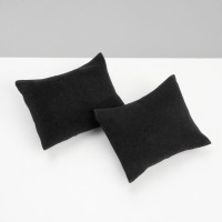 Подушка для украшений , флок, 8×6.5×3.5 см, цвет чёрный