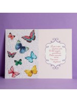 Открытка «С Днем Рождения», бабочки, 12×18 см