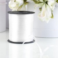 Лента упаковочная простая, матовая, белая, 0.5 см × 225 м