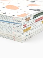 Тетради предметные, 48 л., набор из 10 шт., блок №1, ТВИН лак, уф лак «Абстракция»