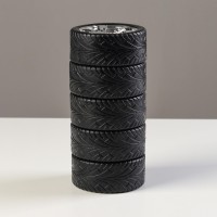 Термос TAKE IT EASY «Авто колесо», 250 мл, 17×8 см, сохраняет тепло 6 ч, чехол, нержавеющая сталь, пластик, чёрный