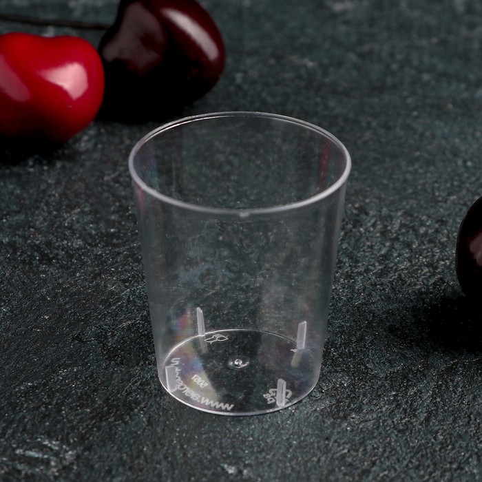 Стопка одноразовая «Кристалл», 20 мл, цвет прозрачный