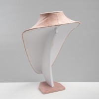 Бюст для украшений QF, 24×17×35 см, розовый