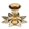 Подсвечник с перламутром "Звезда" на 1 свечу, латунь 9,5х9,5х6,5 см