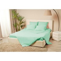 Простыня на резинке «Купу-купу», 160х200х20 см, ментол, трикотаж