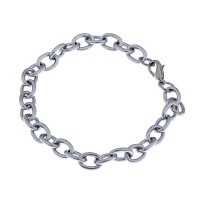 Основа-браслет «Шарм Уни», цвет серебро, 18 см