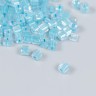 Бисер стекло 6/0 "Кубик. Полупрозрачный. Голубой" 10 гр