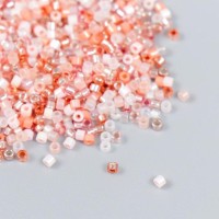Бисер стекло 12/0 "Перламутр. Розовое ассорти" 10 гр