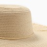 Шляпа женская MINAKU, цвет молочный, р-р 58