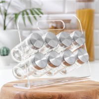 Набор для специй «Хай-тек», 16×16×16 см, ёмкость, 90 мл, 4×9,5 см, 8 шт