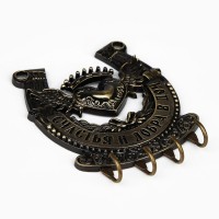 Ключница настенная подкова «Счастья и добра», 10.3×12.5 см