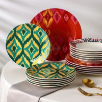 Набор тарелок Доляна «Звёздная ночь», 18 предметов: 6 тарелок 20/25 см, 6 тарелок суповых