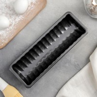 Форма для выпечки «Жаклин. Рулет», 26×9×3,5 см, антипригарное покрытие, цвет чёрный