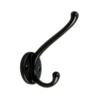 Крючок мебельный CAPPIO LINE, двухрожковый, цвет черный