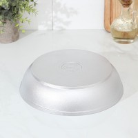 Сковорода с утолщенным дном, 24×6 см, цвет хромированный