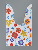 Пакет полиэтиленовый подарочный с ушками «Луговые цветы», 13×23 см