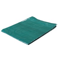 Тент защитный, 3 × 2 м, плотность 120 г/м², люверсы шаг 1 м, тарпаулин, УФ, зелёный/серебристый