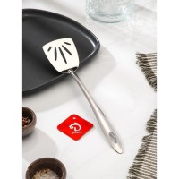 Лопатка Доляна «Хозяюшка», с отверстиями, h=28 см, цвет серебряный