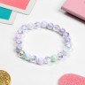 Браслет детский «Выбражулька» гранёные кристаллы, фиолетовый