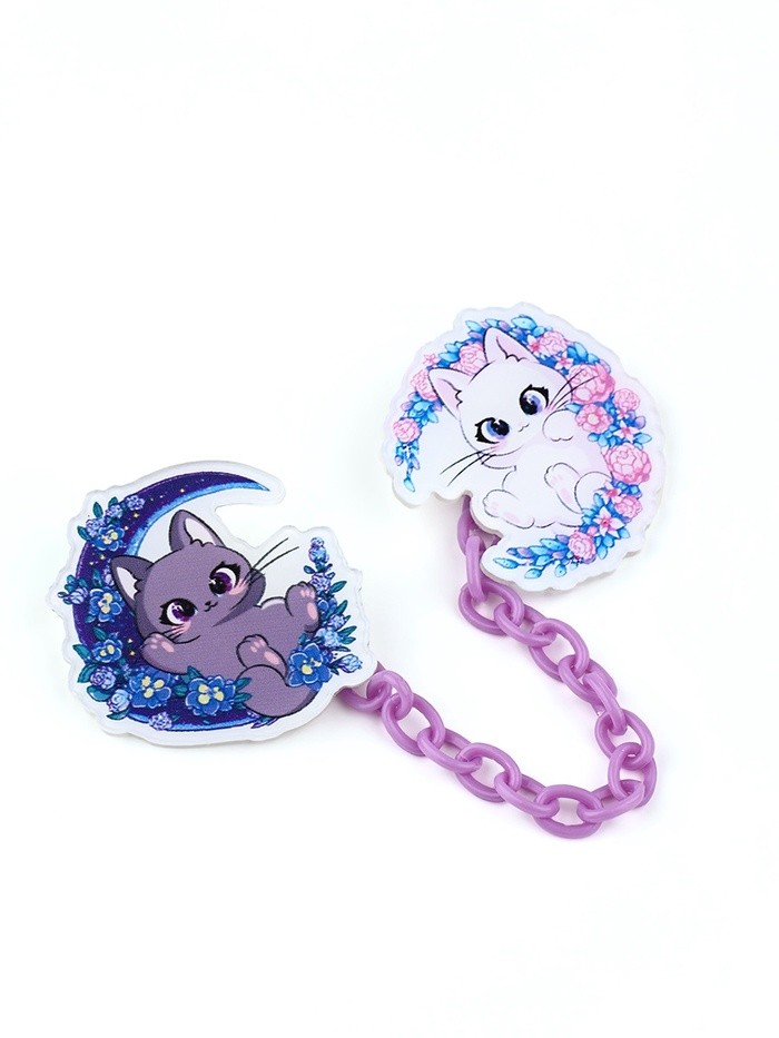 Набор значков на цепочке «Лунная призма», 13×10 см