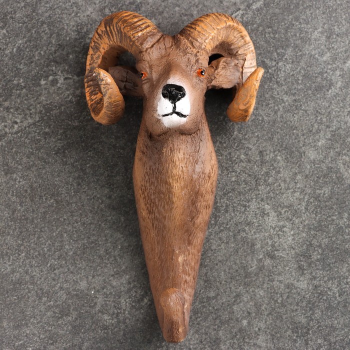 Крючок настенный «Баран», ключница фигурная, 15×6×9 см