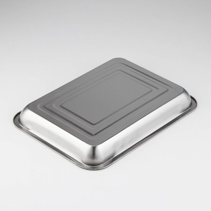 Противень, 39,5×29×5,5 см, цвет серебряный