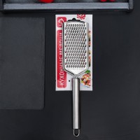 Тёрка Доляна «Металлик», 12×5 см, мелкая, с ручкой