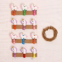 Набор для фото и декора «Единороги» 12 шт.