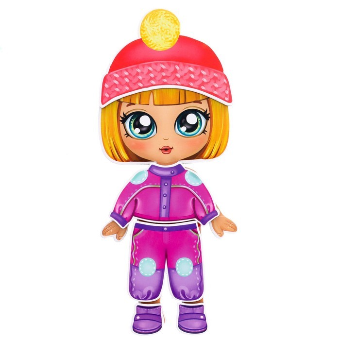 Магнитная игра «Одень куклу. Маленькая модница», в коробке