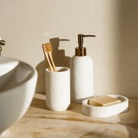 Аксессуары для ванной SL Home, 3 предмета, дозатор для мыла, мыльница, стакан