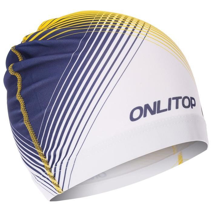 Шапочка для плавания унисекс «Орнамент», тканевая, обхват 54-60 см